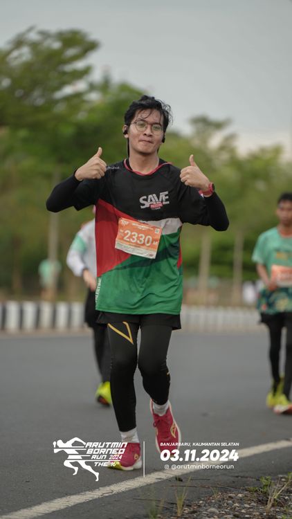 Race photo from Arutmin Borneo Run 2024