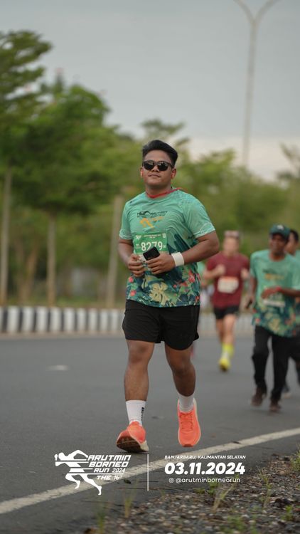 Race photo from Arutmin Borneo Run 2024