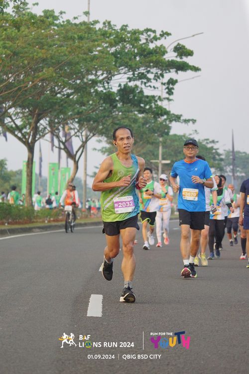 Race photo from BAF LIONS RUN 2024
