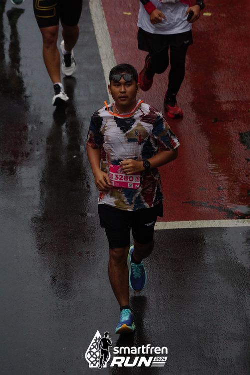 Race photo from Smartfren Run 2024