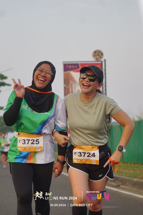 Race photo from BAF LIONS RUN 2024