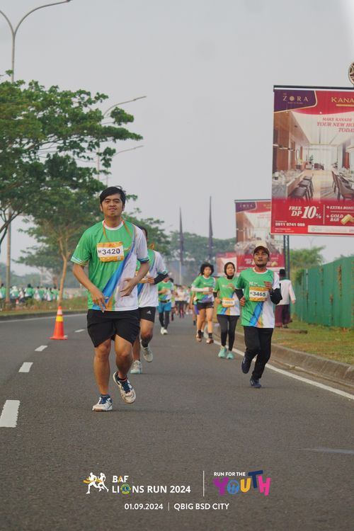 Race photo from BAF LIONS RUN 2024