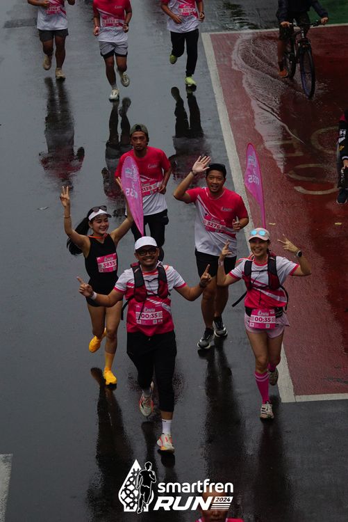Race photo from Smartfren Run 2024