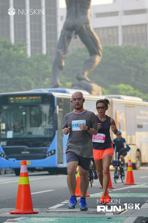 Race photo from Nu Skin Run 10K