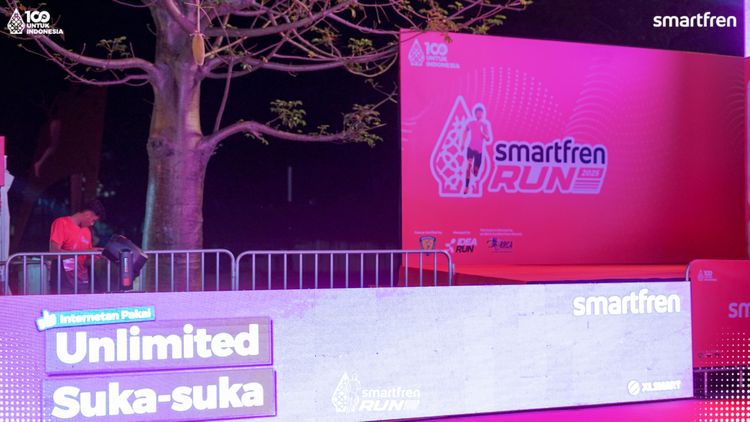 Race photo from Smartfren Run 2025 