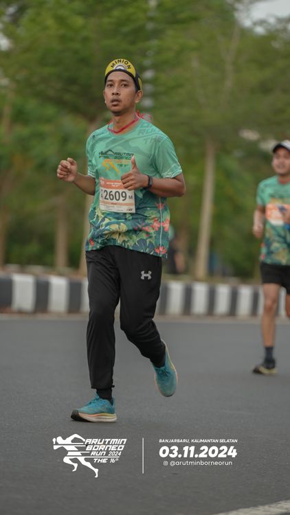 Race photo from Arutmin Borneo Run 2024