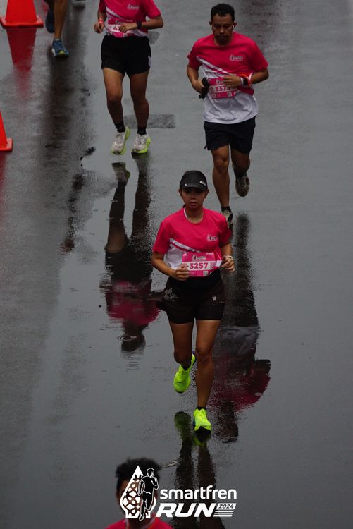 Race photo from Smartfren Run 2024