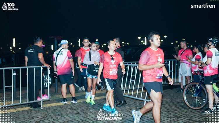 Race photo from Smartfren Run 2025 