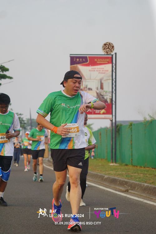 Race photo from BAF LIONS RUN 2024