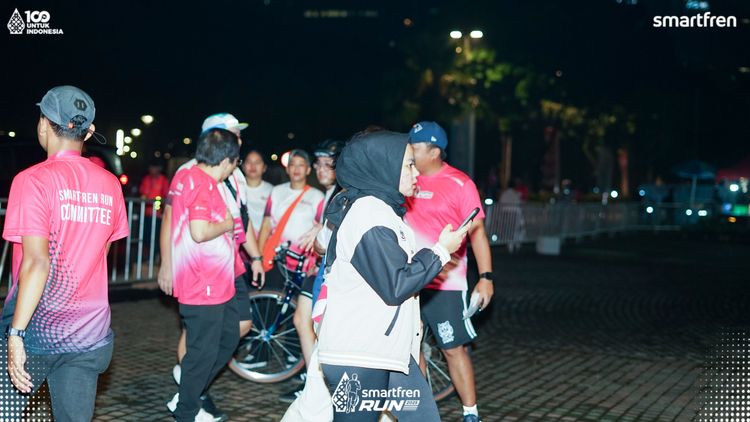 Race photo from Smartfren Run 2025 