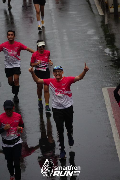 Race photo from Smartfren Run 2024