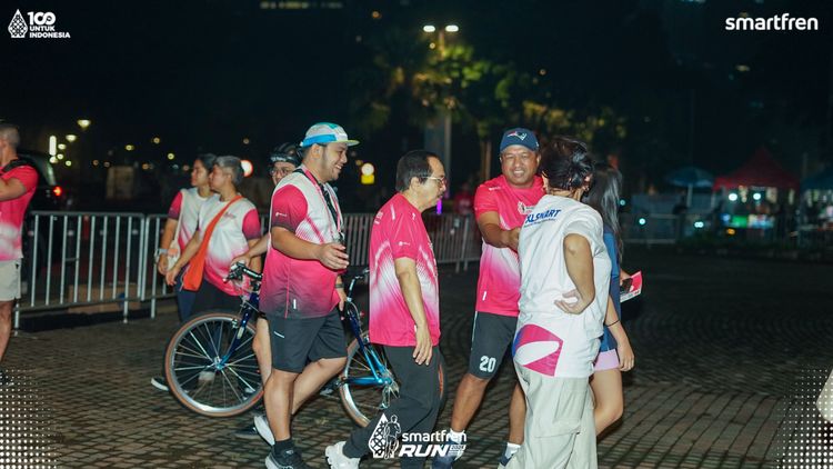 Race photo from Smartfren Run 2025 
