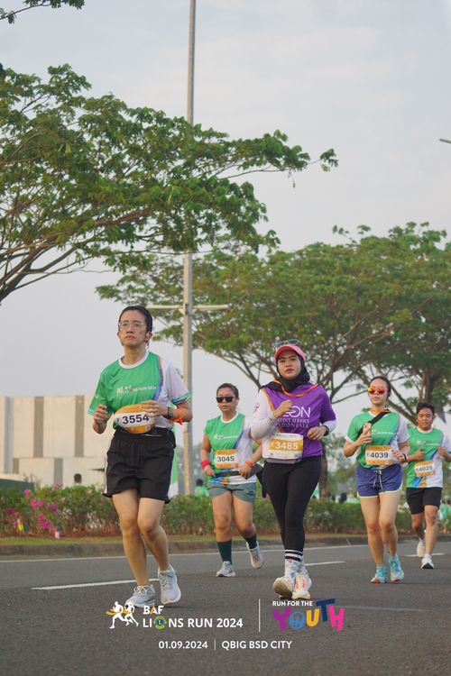 Race photo from BAF LIONS RUN 2024