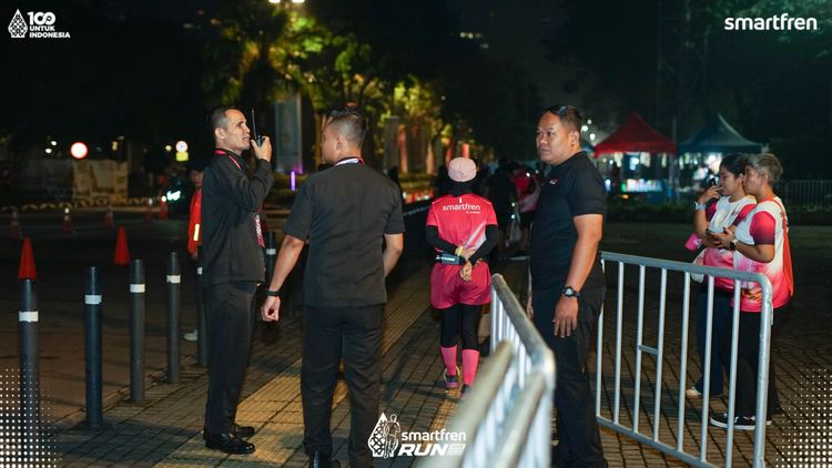 Race photo from Smartfren Run 2025 