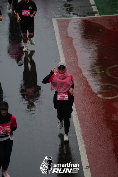 Race photo from Smartfren Run 2024