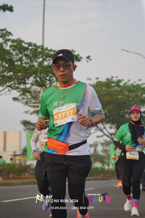 Race photo from BAF LIONS RUN 2024
