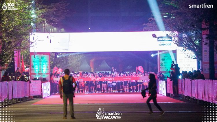 Race photo from Smartfren Run 2025 