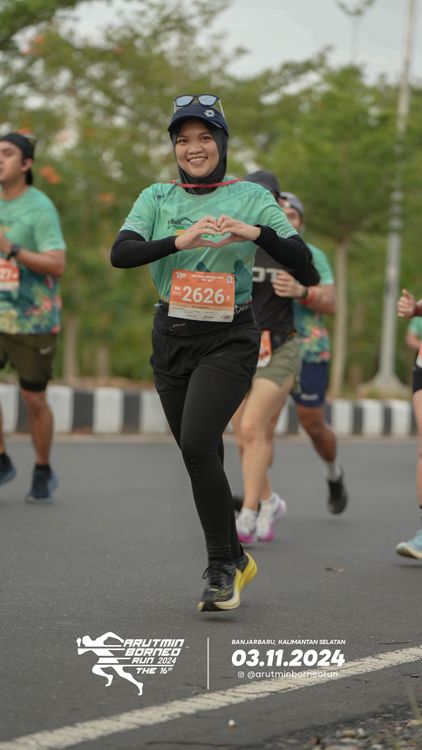 Race photo from Arutmin Borneo Run 2024
