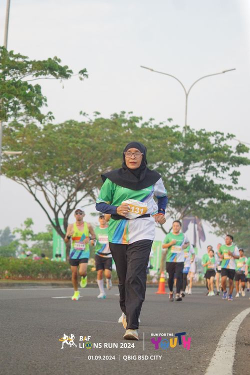 Race photo from BAF LIONS RUN 2024