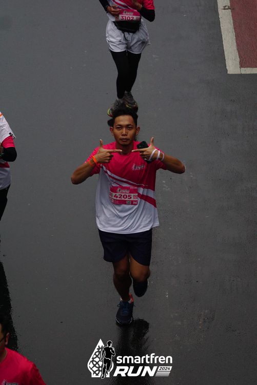 Race photo from Smartfren Run 2024