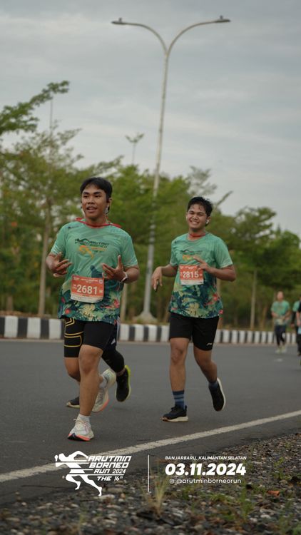 Race photo from Arutmin Borneo Run 2024