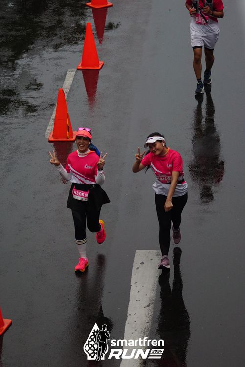 Race photo from Smartfren Run 2024