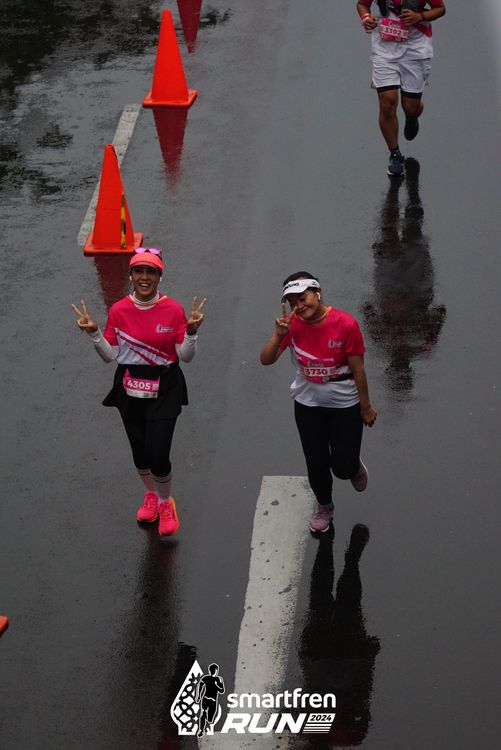 Race photo from Smartfren Run 2024