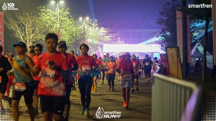 Race photo from Smartfren Run 2025 