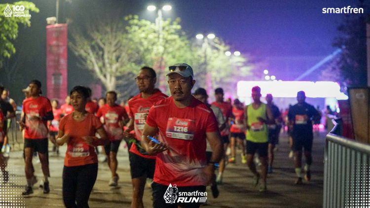 Race photo from Smartfren Run 2025 