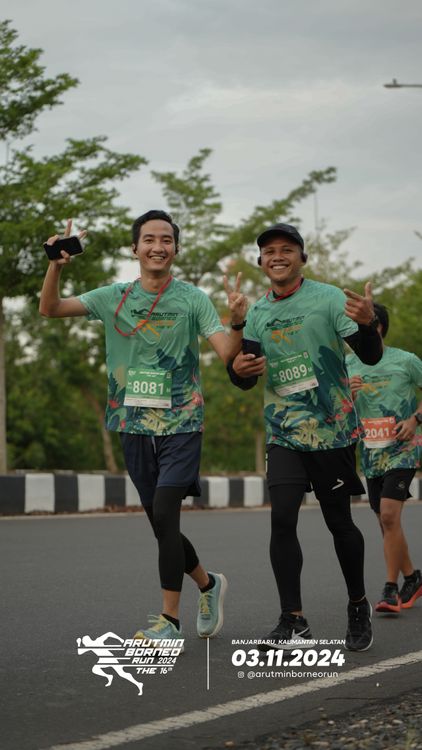 Race photo from Arutmin Borneo Run 2024