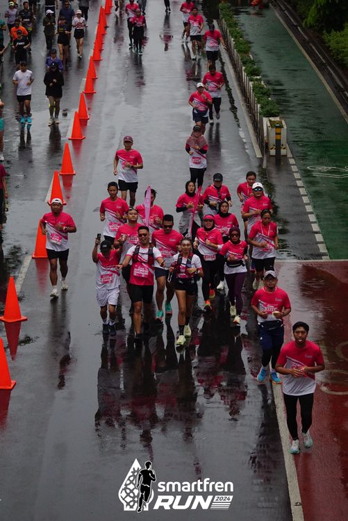Race photo from Smartfren Run 2024