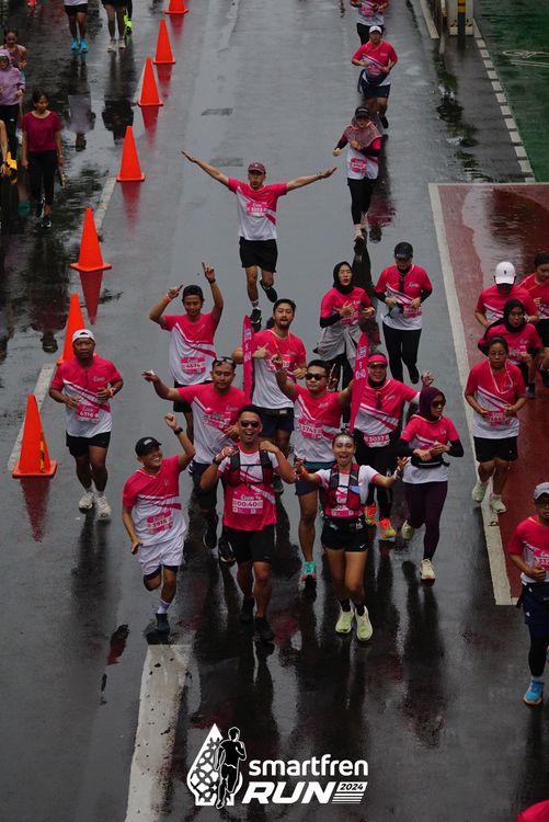 Race photo from Smartfren Run 2024