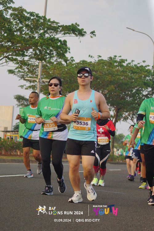 Race photo from BAF LIONS RUN 2024