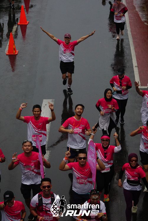 Race photo from Smartfren Run 2024