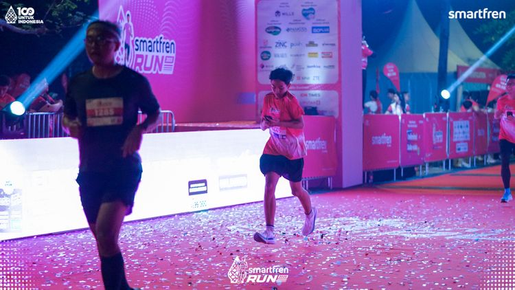Race photo from Smartfren Run 2025 