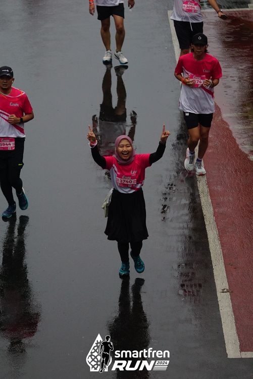 Race photo from Smartfren Run 2024