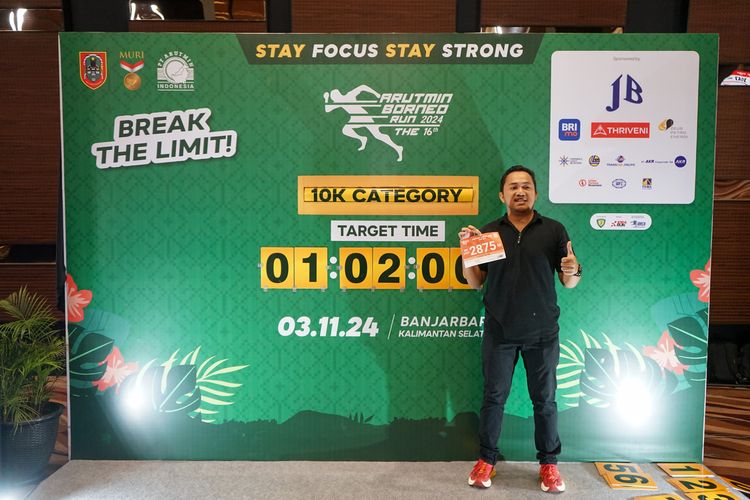 Race photo from Arutmin Borneo Run 2024