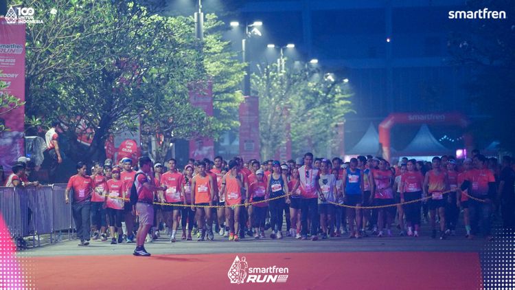 Race photo from Smartfren Run 2025 