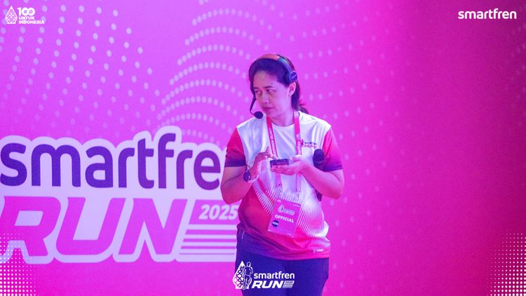 Race photo from Smartfren Run 2025 