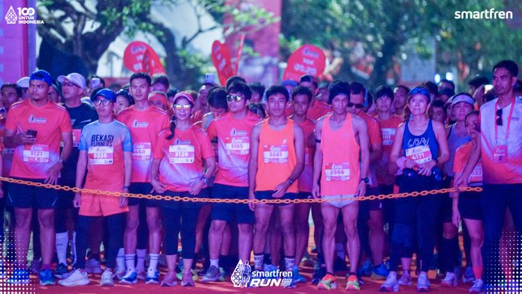 Race photo from Smartfren Run 2025 