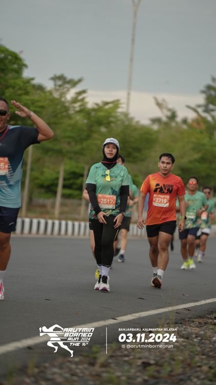 Race photo from Arutmin Borneo Run 2024