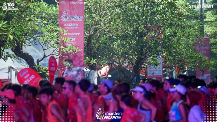 Race photo from Smartfren Run 2025 