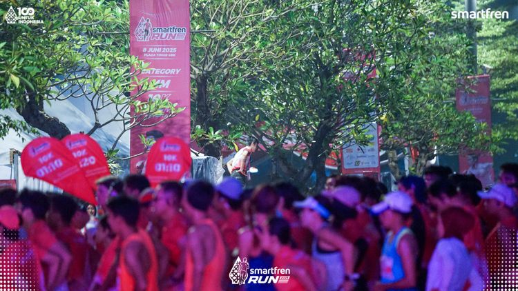 Race photo from Smartfren Run 2025 