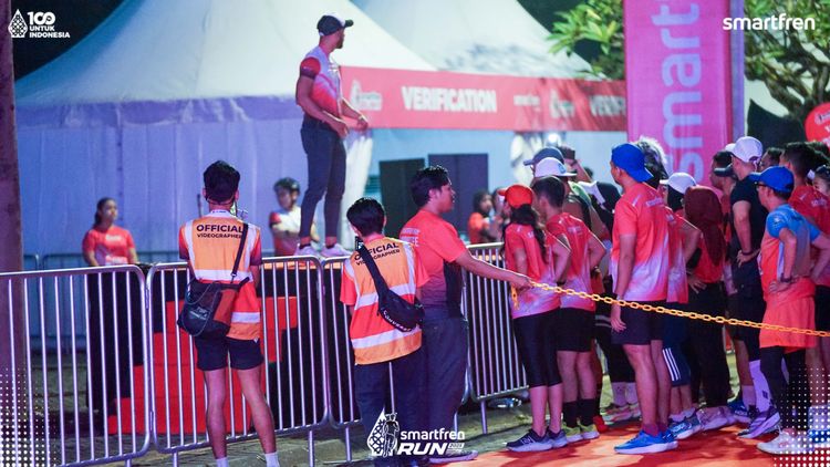 Race photo from Smartfren Run 2025 