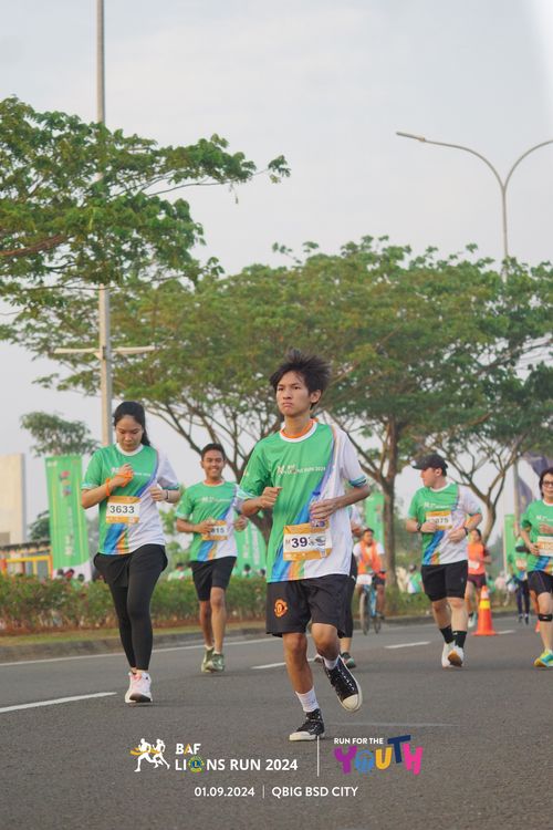 Race photo from BAF LIONS RUN 2024