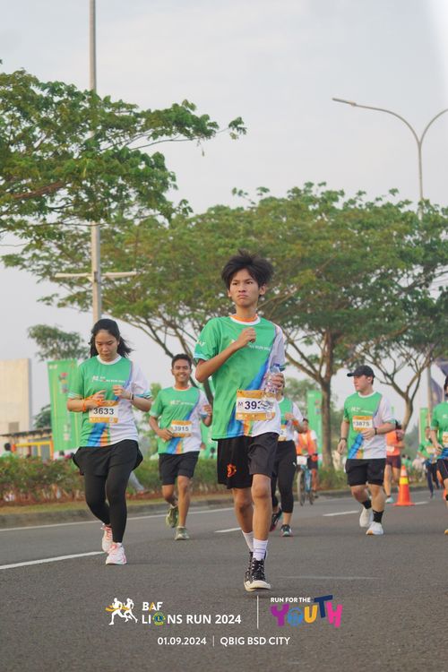 Race photo from BAF LIONS RUN 2024