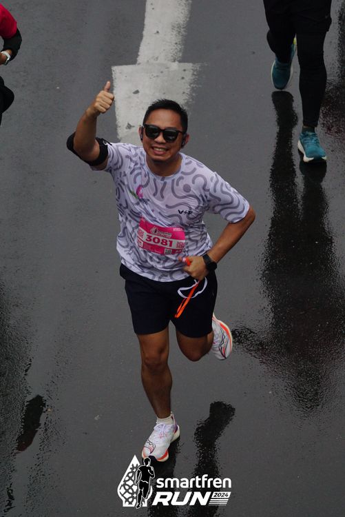 Race photo from Smartfren Run 2024