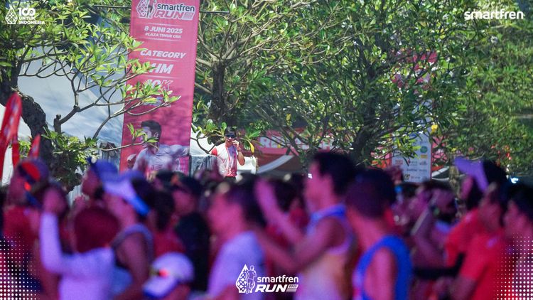 Race photo from Smartfren Run 2025 