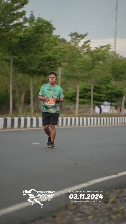 Race photo from Arutmin Borneo Run 2024