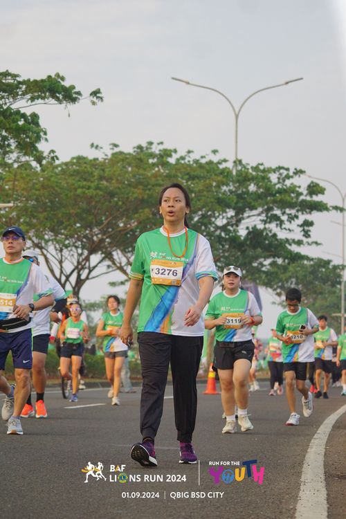 Race photo from BAF LIONS RUN 2024